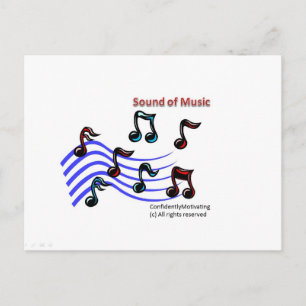 Cartão Postal Som de Música