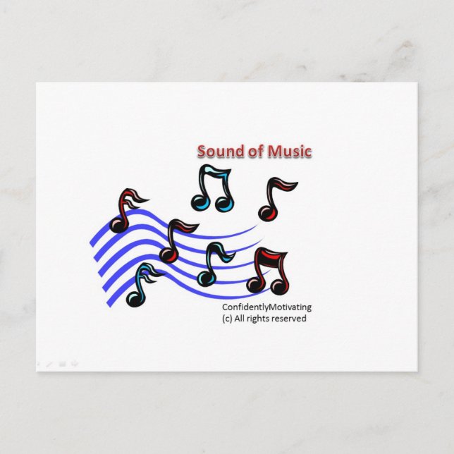 Cartão Postal Som de Música (Frente)