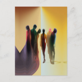 Cartão Postal Sombras Celestiais: Uma Celebração Cheia de Alma