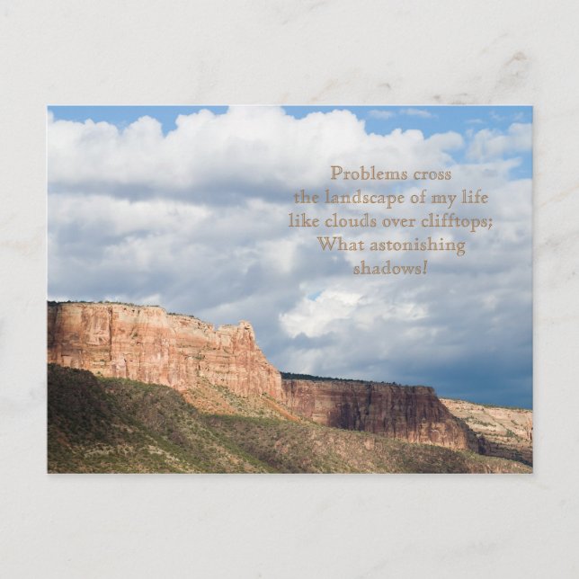 Cartão Postal Sombras de Nuvem (Frente)