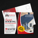 Cartão Postal Sombreamento de Reparo de Telhados Confiáveis de E<br><div class="desc">Serviços de cobertura especializada Modelo de cartão postal - Personalizável para a sua empresa Mostra a sua experiência no telhado e atrai novos clientes com este modelo de cartão postal profissional. O design destaca seus anos de experiência, compromisso com a qualidade e a ampla variedade de serviços que você oferece....</div>