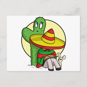Cartão Postal sombrero chibi