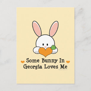 Cartão postal Some Bunny In Georgia Loves Me