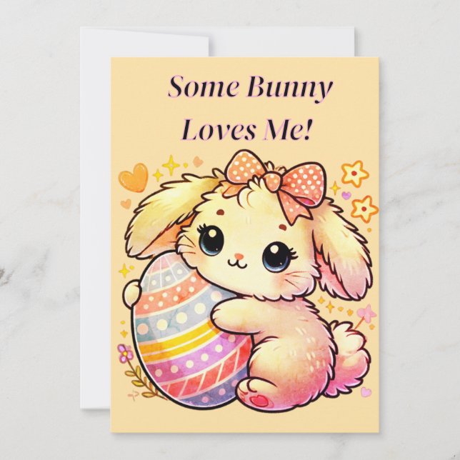 Cartão postal Some Bunny Loves Me para download (Frente)