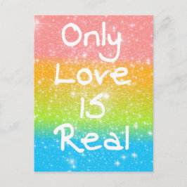Cartão Postal Somente o amor é real