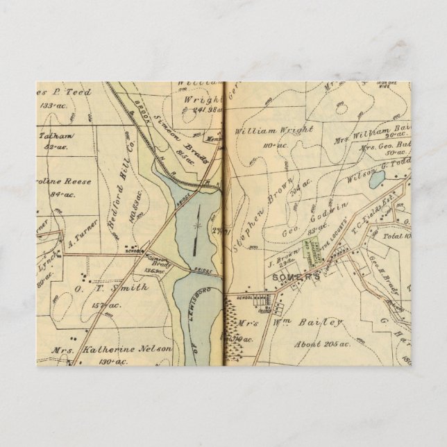 Cartão Postal Somers, Nova Iorque (Frente)