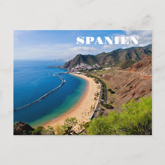 Cartão Postal Sommer-Sonne-Strand-Spanien (Frente)