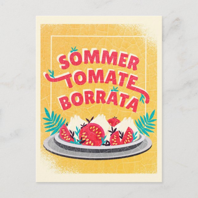 Cartão Postal Sommer Tomate Borratta (Frente)