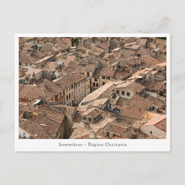 Cartão Postal Sommieres France (Frente)