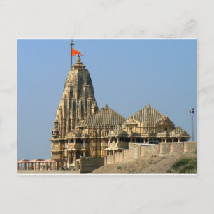 CARTÃO POSTAL SOMNATH TEMPLE GUJARAT ÍNDIA
