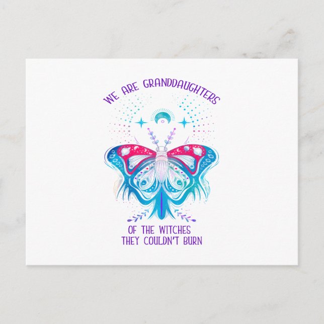 Cartão Postal Somos As Avós Das Bruxas (Frente)