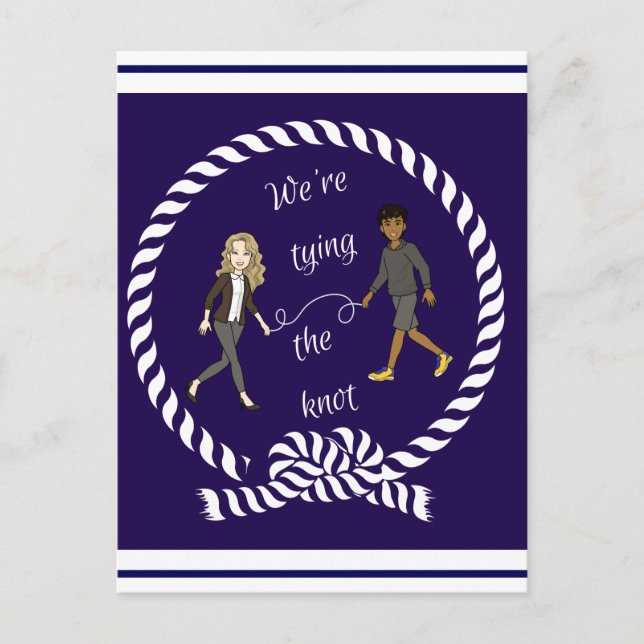 Cartão Postal Somos Casandos de anime náutico (Frente)