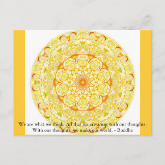 Cartão Postal Somos o que pensamos. Tudo o que somos surge......