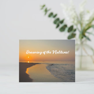 Cartão Postal Sonhando com as Maldivas!