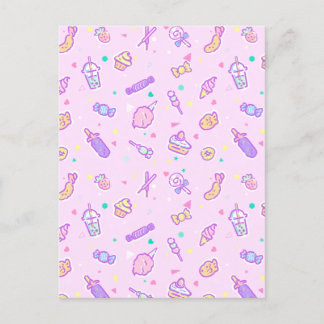 Cartão Postal Sonhando com Snacks de Verão