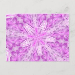 Cartão Postal Sonhando com uma estrela rosa