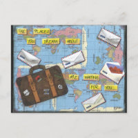 Sonhando com Viagens - Arte em Mídia Mista