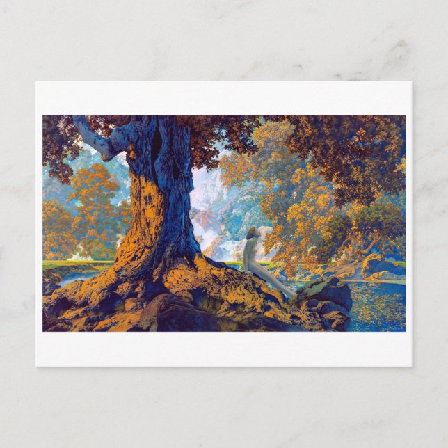 Cartão Postal Sonhando | Maxfield Parrish | (Frente)