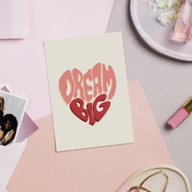 Cartão Postal Sonhe Grande: Frase Significativa para o Sucesso (Criador carregado)