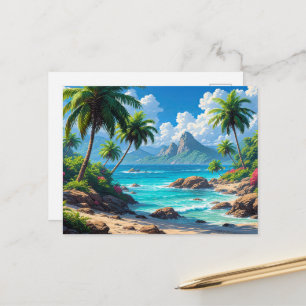 Cartão Postal Sonhe, Paraíso Tropical,