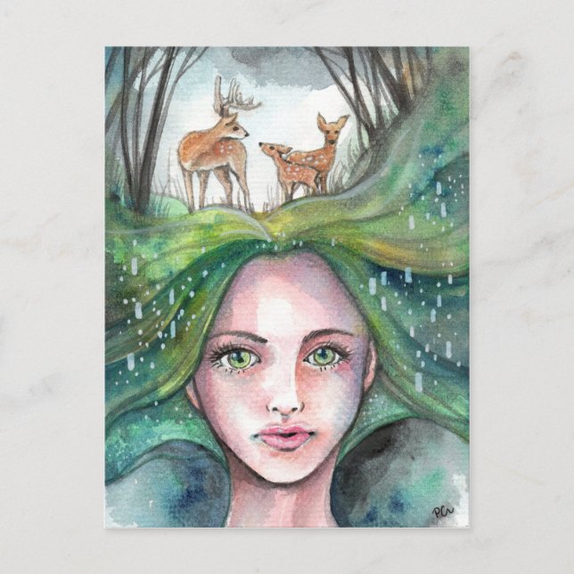 Cartão Postal Sonho da Floresta (Frente)