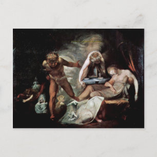 Cartão Postal Sonho De Belinda Por Füssli Johann Heinrich (Melho