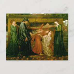 Cartão Postal Sonho de Dante Gabriel Rossetti