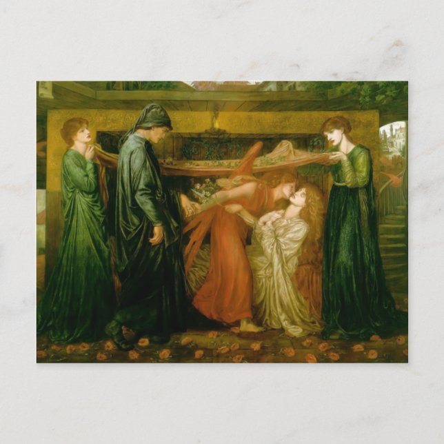 Cartão Postal Sonho de Dante Gabriel Rossetti (Frente)