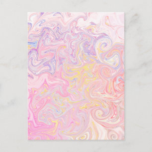 Cartão Postal Sonho de Mármore Giratório em Pastel Suave Arte Ab