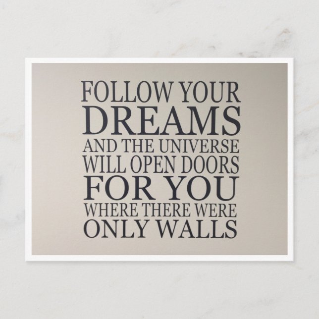 Cartão Postal sonhos (Frente)