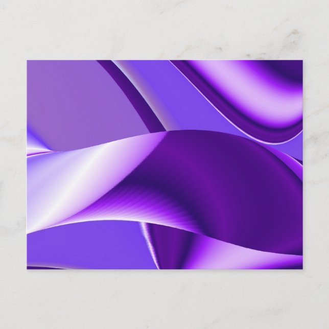 Cartão Postal Sonhos de Arco-Íris de Flor Roxo (Frente)