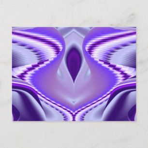 Cartão Postal Sonhos de Arco-Íris de Flor Roxo