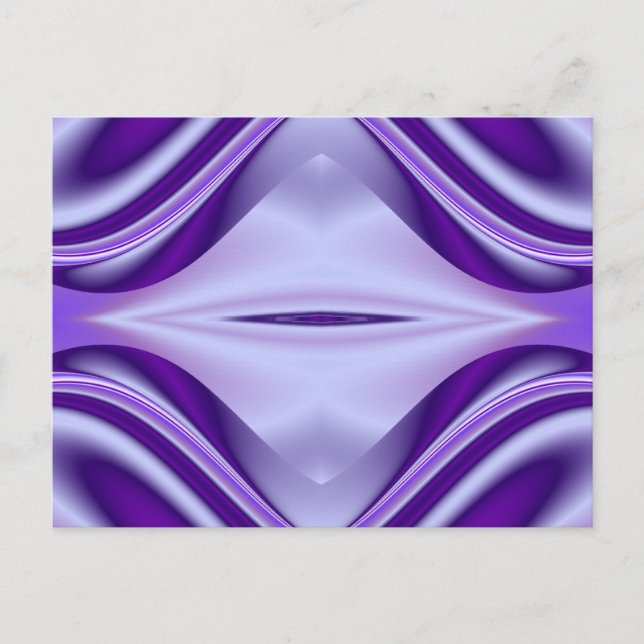 Cartão Postal Sonhos de Arco-Íris de Flor Roxo (Frente)