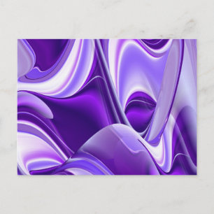 Cartão Postal Sonhos de Arco-Íris de Flor Roxo
