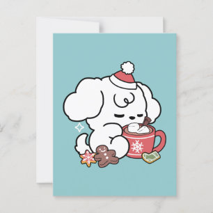 Cartão Postal Sonhos De Bolachas Cozy - Chocolate Quente e Natal