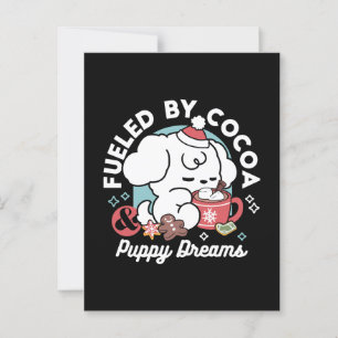 Cartão Postal Sonhos De Bolachas Cozy - Chocolate Quente e Natal