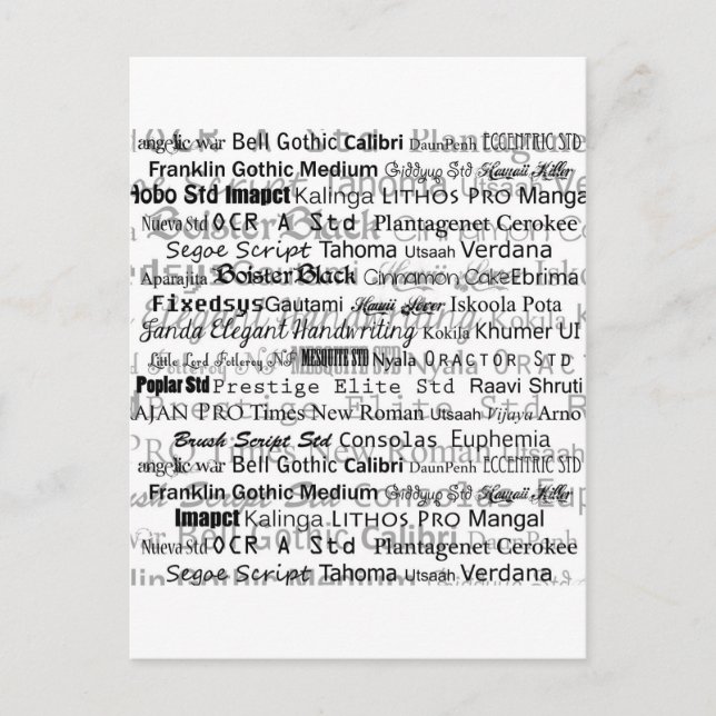 Cartão Postal Sonhos de designers gráficos (Frente)