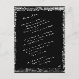 Cartão Postal Sonhos de Pinto