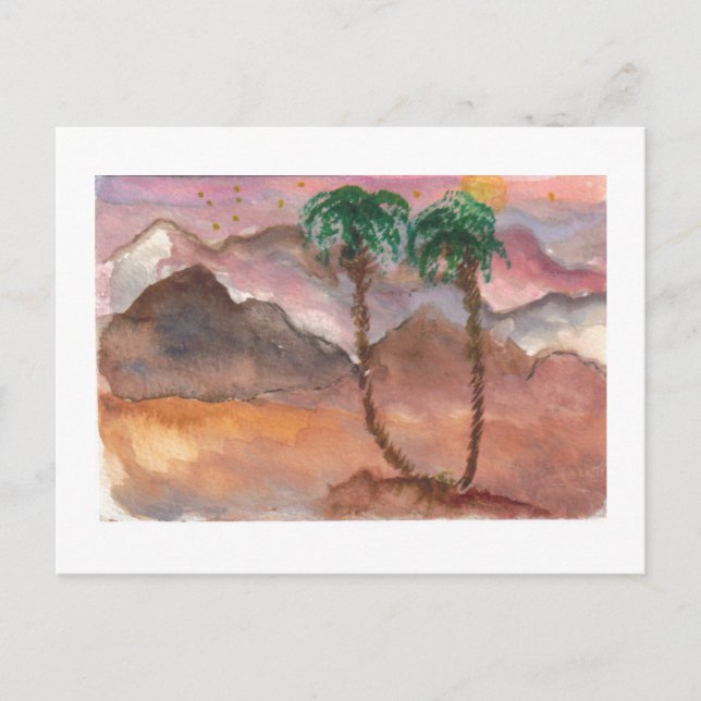 Cartão Postal Sonhos do Deserto (Frente)