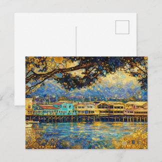 Cartão Postal Sonhos Dourados de Monterey inspirados em Klimt