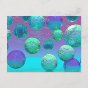 Cartão Postal Sonhos Oceanos - Fantasia Aqua e Violet Ocean