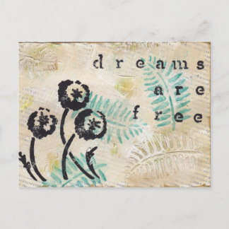 Cartão Postal Sonhos são gratuitos