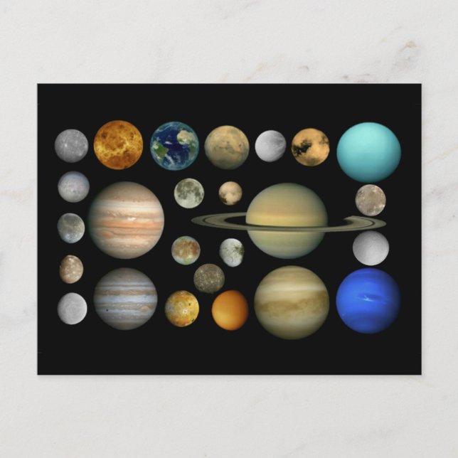 Cartão Postal Sonnensystem (Frente)