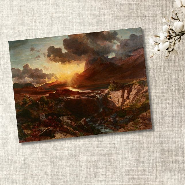 Cartão Postal Sonnenuntergang am Hintersee em Berchtesgaden (Criador carregado)