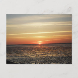 Cartão Postal Sonnenuntergang am Meer Watt Ebbe