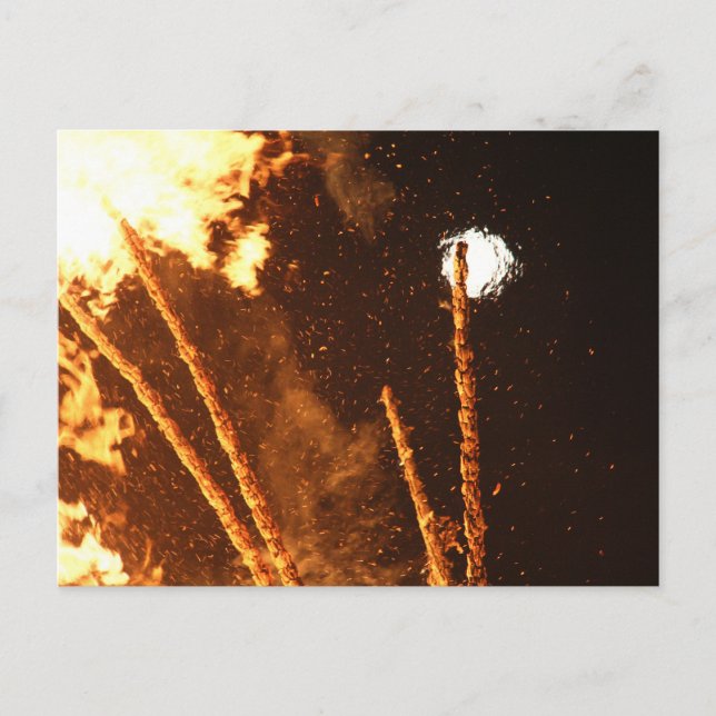 CARTÃO POSTAL SONNENWENDFEUER IN STAUDEN BEI OBERNDORF (Frente)