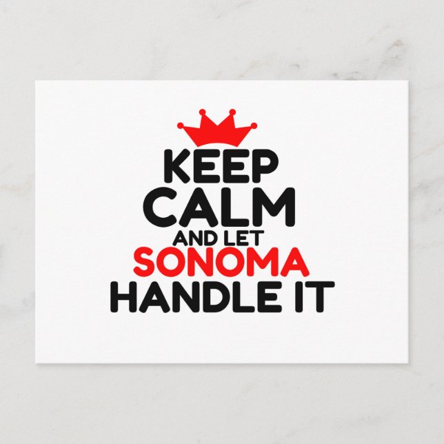 CARTÃO POSTAL SONOMA (Frente)