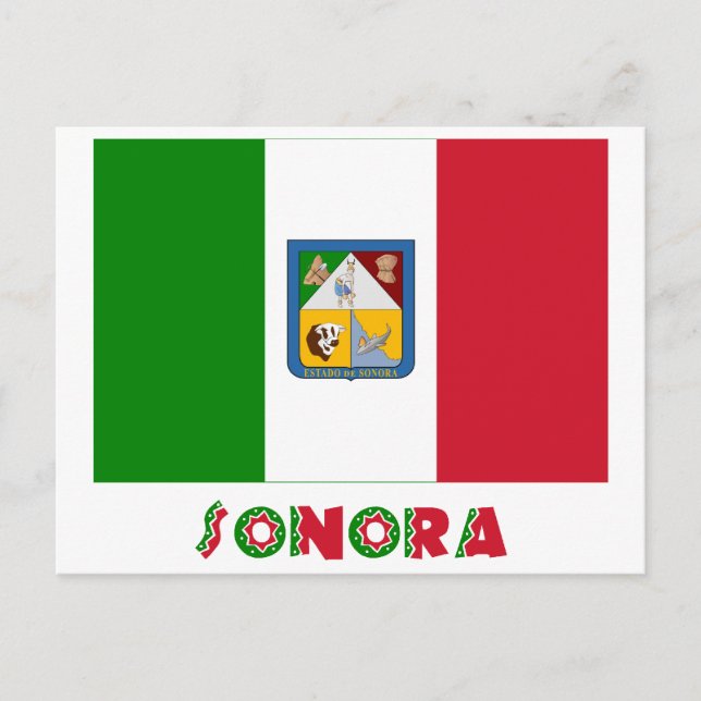 Cartão Postal Sonora Bandeira Não Oficial (Frente)