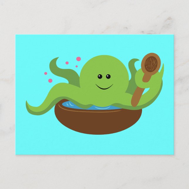 Cartão Postal Sopa de polvo (Frente)