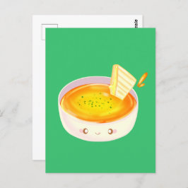 Cartão Postal Sopa De Tomate E Sanduíche De Queijo Grelhado